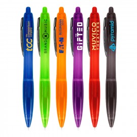 Recycled Curvy Ballpoint Pen Logo Branded  Recycled Curvy Ballpoint Pen Logo Branded