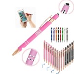 Custom Imprinted Pink Pen With Soft Rubberized Grip