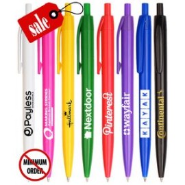 Custom Imprinted Union Printed - Click-Stick Promo Pen with 1-Color Print - No Minimum