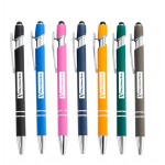 Logo Branded Custom Ballpoint Pen with Stylus Tip(12 Colors available)