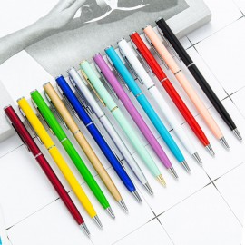 Custom Engraved Twist Action Skinny Metal Ballpoint Pen
