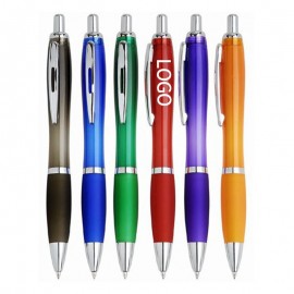 Custom Imprinted 0.7mm Medium Point Black/Blue Ink Ballpoint Pens