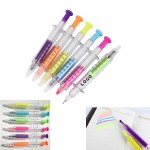 Syringe Ball Pens With Highlighter Custom Imprinted