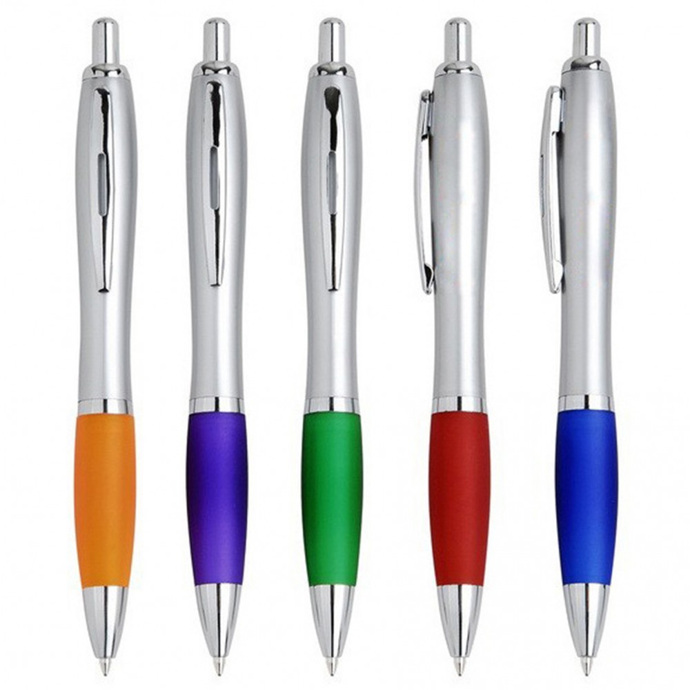 Stylus Rubber Grip Ballpoint Pen with Phone Stand Custom Imprinted