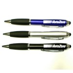 Ballpoint Pen with Soft Touch Stylus (Contoured Grip) Logo Branded