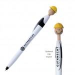 Logo Branded Safety Smilez Pen - Light Tone