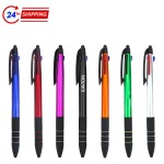 Custom Engraved Non-slip Three-color Ballpoint Pen