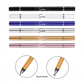 Custom Engraved Disk Tip Stylus Ballpoint Pen