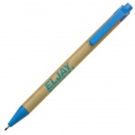 Recycled Paper Pen - Blue Custom Imprinted