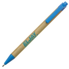 Recycled Paper Pen - Blue Custom Imprinted  Recycled Paper Pen - Blue Custom Imprinted