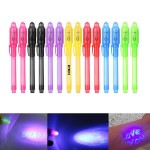 Invisible Spy Ink Pen With UV Light Custom Engraved
