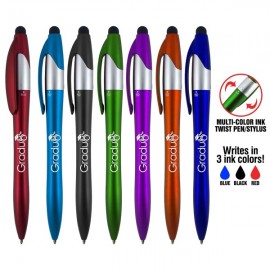 Weston 3 Color Ink Pen w/Stylus Custom Engraved