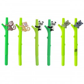 Panda Bamboo Shape Pen Custom Imprinted