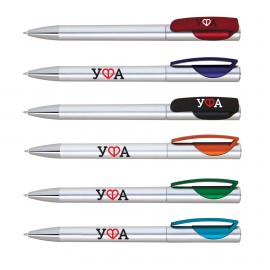 Custom Imprinted Kelly Twist Action Plastic Pen  Custom Imprinted Kelly Twist Action Plastic Pen