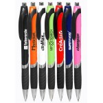 Logo Branded Bright Color Rubber Grip Ballpoint Pen