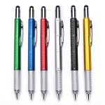 Custom Engraved Stylus & Ballpoint & Ruler & Screwdriver & Level Tool Pen