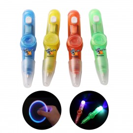 Custom Engraved 2 In 1 Glowing Rotation Ballpoint Pen