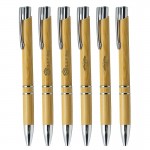 Click Action Bamboo Pen Custom Imprinted