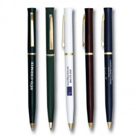 Logo Branded Angel Slim Twist Pen