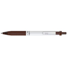 Papermate Inkjoy Retractable - White/Brown Logo Branded  Papermate Inkjoy Retractable - White/Brown Logo Branded