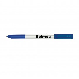 Logo Branded Paper Mate Write Bros Stick Pen White Barrel - Blue Ink - Navy