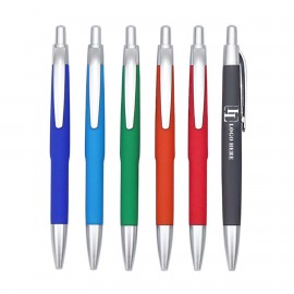 Small Gift For Employeesretractable Ballpoint Pen With Keychain - 0.7mm  Metal Tip, Office & School