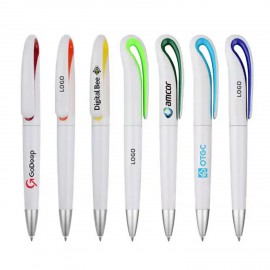 Swan Neck Twisting Ballpoint Pen Logo Branded  Swan Neck Twisting Ballpoint Pen Logo Branded
