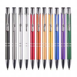 Aluminum Click Action Ballpoint Pen Logo Branded