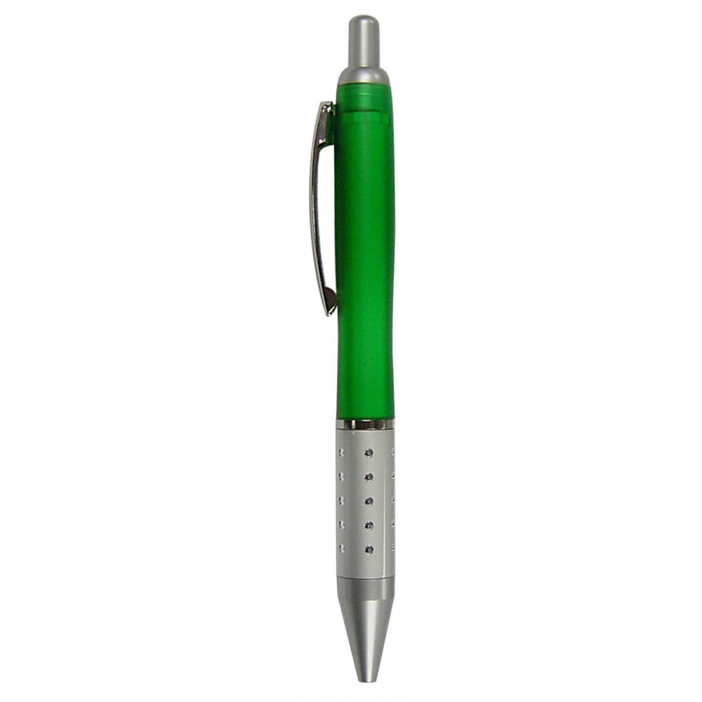 Ball Point Pen, Green - Pad Printed Custom Engraved Ball Point Pen, Green - Pad Printed Custom Engraved