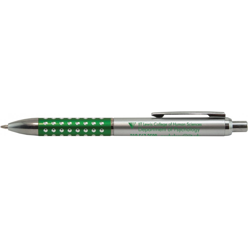 Custom Engraved Green Diamond Writer Pens
