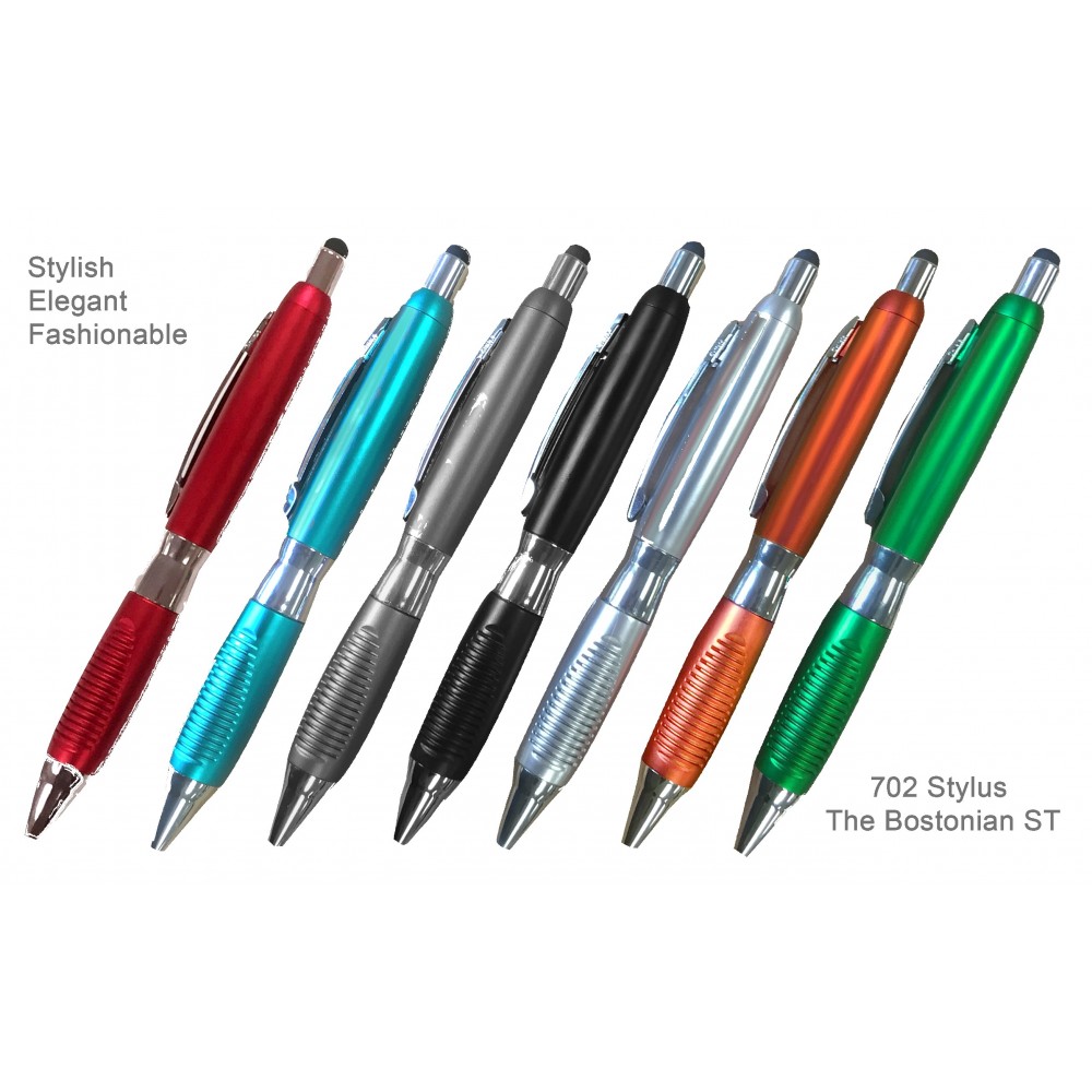 Special Pricing !... Fashion Ballpoint Pen With Comfort Grip & Stylus Logo Branded Special Pricing !... Fashion Ballpoint Pen With Comfort Grip & Stylus Logo Branded