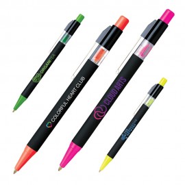 Neon Click-Action Plastic Pen (1 Color Imprint) Custom Engraved