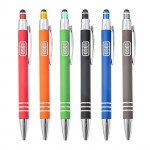 Custom Imprinted Soft Touch Coated Metal Stylus Pen