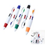 Custom Engraved Custom 4 In 1 Multi Color Pen With Mountaineering Buckle