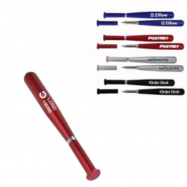 Metallic Baseball Bat Pen Logo Branded