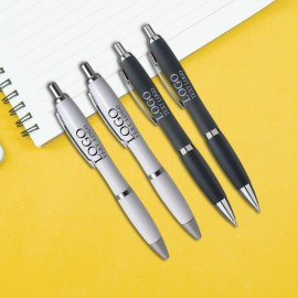 Logo Branded Custom Satin Basset Pens For Business  Logo Branded Custom Satin Basset Pens For Business