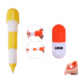 Custom Engraved Stretchable Capsule Shaped Pen