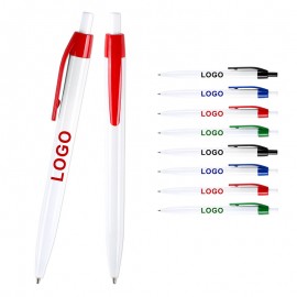 Plastic Simple Click Ballpoint Pen Minimalist Design Office Pen Custom Engraved