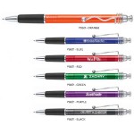 Polymer Collection Push Action Ballpoint Pen w/ Wavy Clip Logo Branded