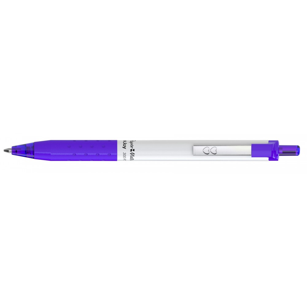 Custom Imprinted Papermate Inkjoy Retractable - White/Purple