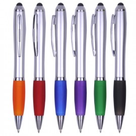 Custom Imprinted 2-in-1 Plastic Ballpoint/Stylus