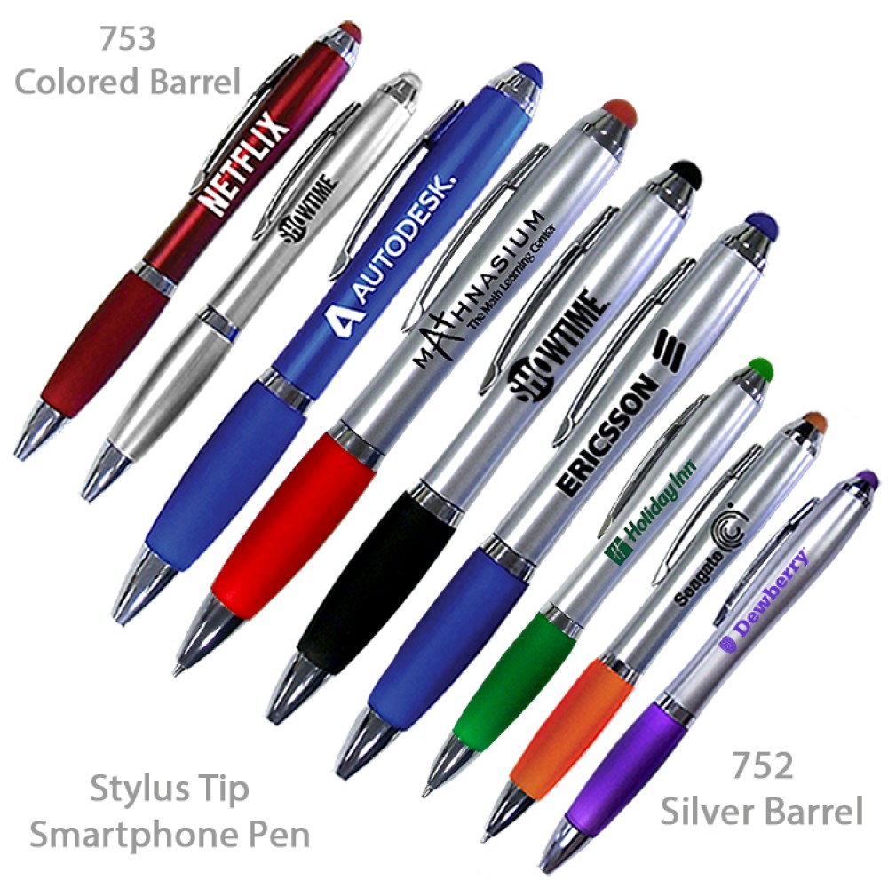 Custom Engraved Smart Phone Pen With Stylus & Comfort Grip