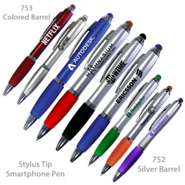 The Capriano Smart Phone Pen With Stylus & Comfort Grip Logo Branded