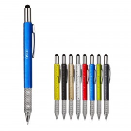 6 In 1 Multitool Tech Tool Pen Logo Branded
