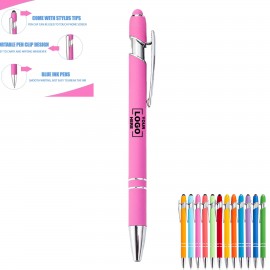 Metal Push Touch Screen Aluminum Barrel Pen Ballpoint Custom Imprinted