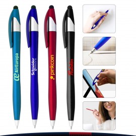 Logo Branded Aisa Matte Twist Barrel Stylus Pens