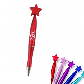 Star-Shaped Twist Ballpoint Pen Custom Engraved