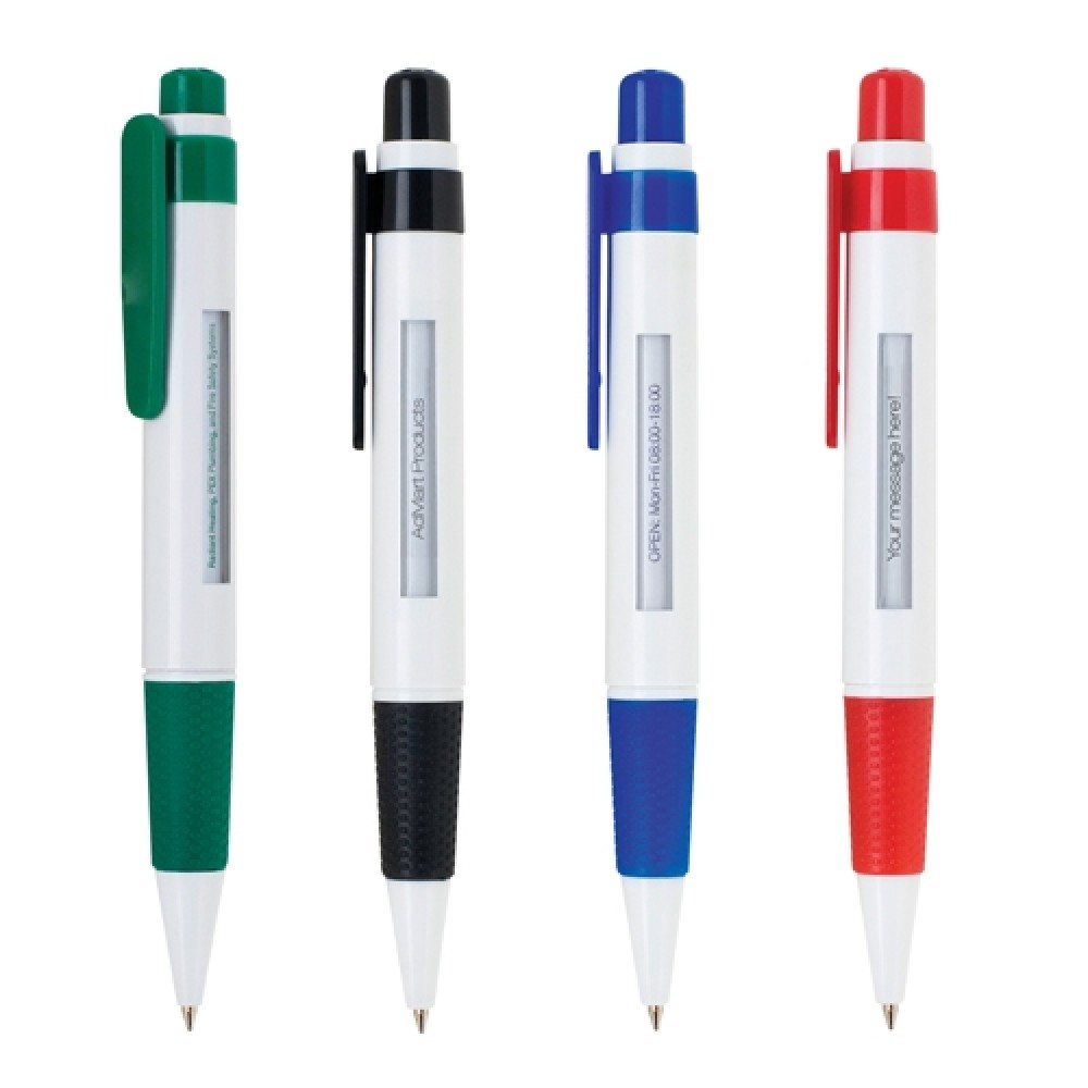 Custom Engraved Plastic Rotating Message Click Action Ballpoint Pen Custom Engraved Plastic Rotating Message Click Action Ballpoint Pen