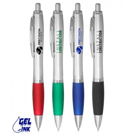 Union Printed - Rio Retractable - Gel Pen with Rubber Grip Custom Engraved