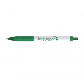 Paper Mate Inkjoy White Barrel - Green Logo Branded  Paper Mate Inkjoy White Barrel - Green Logo Branded